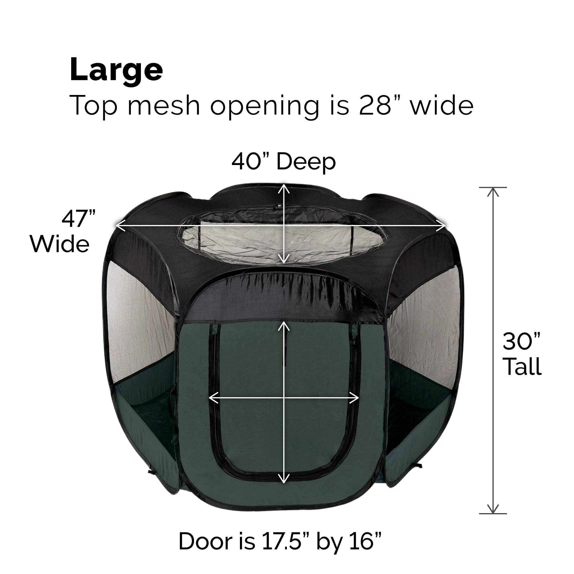 Furhaven playpen 360-degree mesh view promotes airflow and pet visibility.
