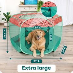 FurHaven playpen 360 mesh walls for airflow and pet visibility