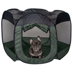 Furhaven playpen cat tent top removable for versatile indoor and outdoor use.