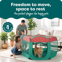 FurHaven playpen folded carry bag for easy travel and storage