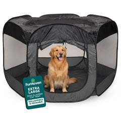 FurHaven portable playpen assembly for quick pet setup.