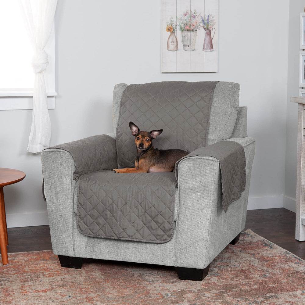 Furhaven protects against pet hair and muddy paws across the seat and arms.