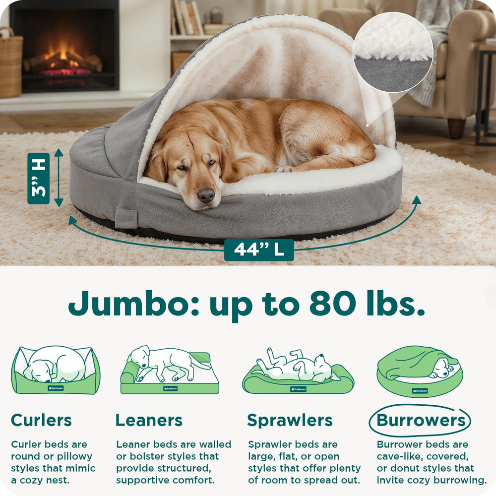 Furhaven removable washable cover shown for easy cleaning.