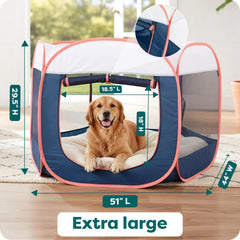 FurHaven removable machine-washable floor keeps messes easy to clean.