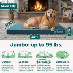 FurHaven oxford polycanvas cover provides durable moisture protection.