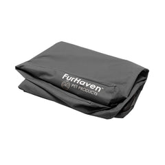 Furhaven replacement dog bed cover in Stone Gray for Jumbo size protects your foam mattress