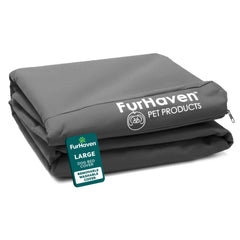 Furhaven replacement bed cover with water-resistant finish for indoor and outdoor use and durable protection