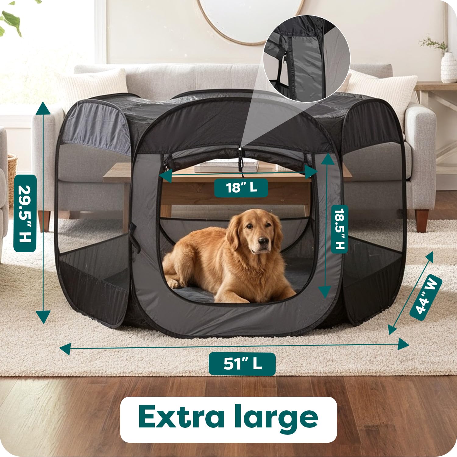 FurHaven spacious enclosure offers room for small pets.