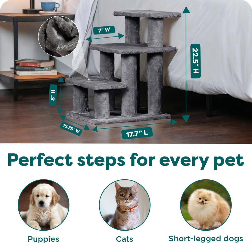 Furhaven Steady Paws plush faux fur surface invites comfortable climbs