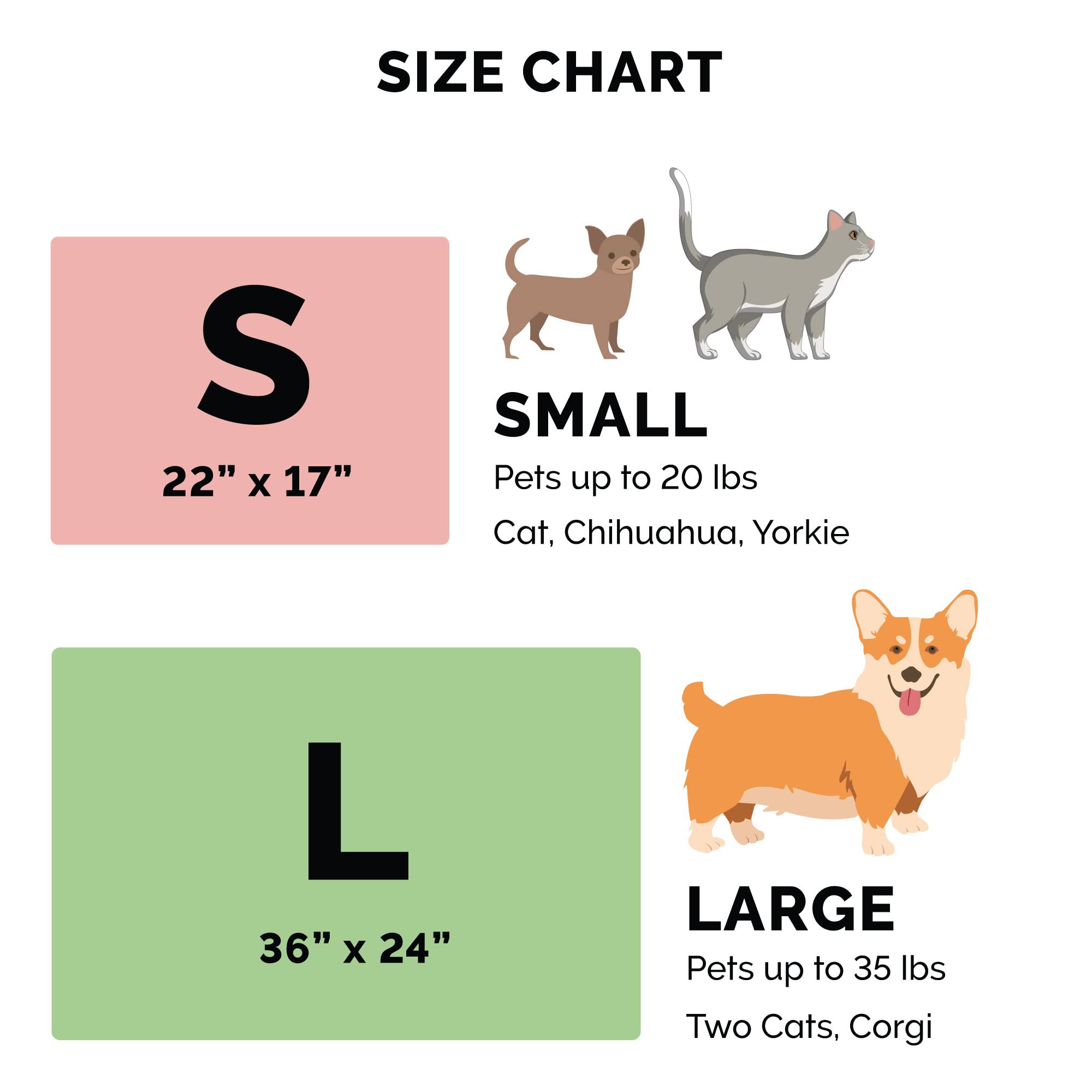Gray large 36x24 inch ThermaNAP bed for bigger pets.