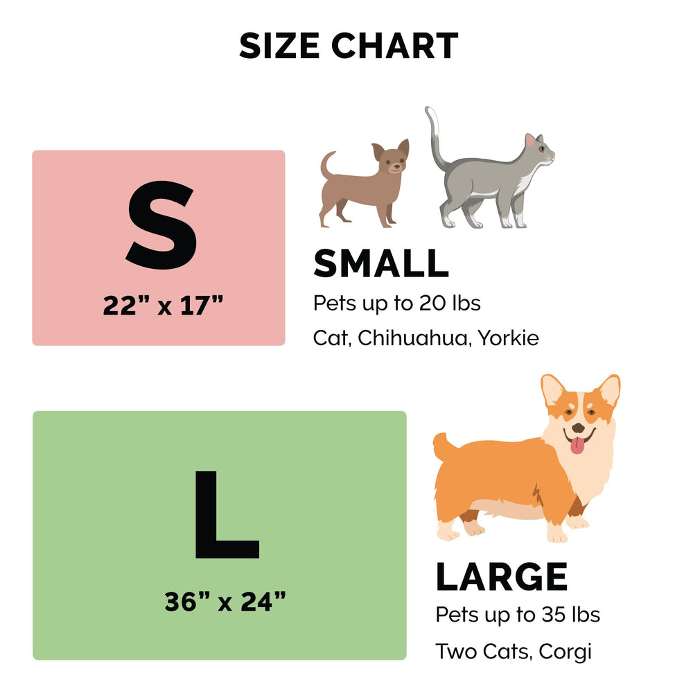 Gray large 36x24 inch ThermaNAP bed for bigger pets.