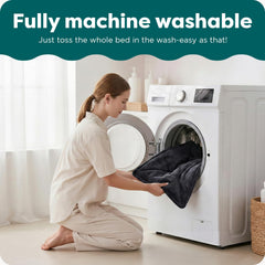 Machine washable bed from FurHaven ThermaNAP for easy cleaning.