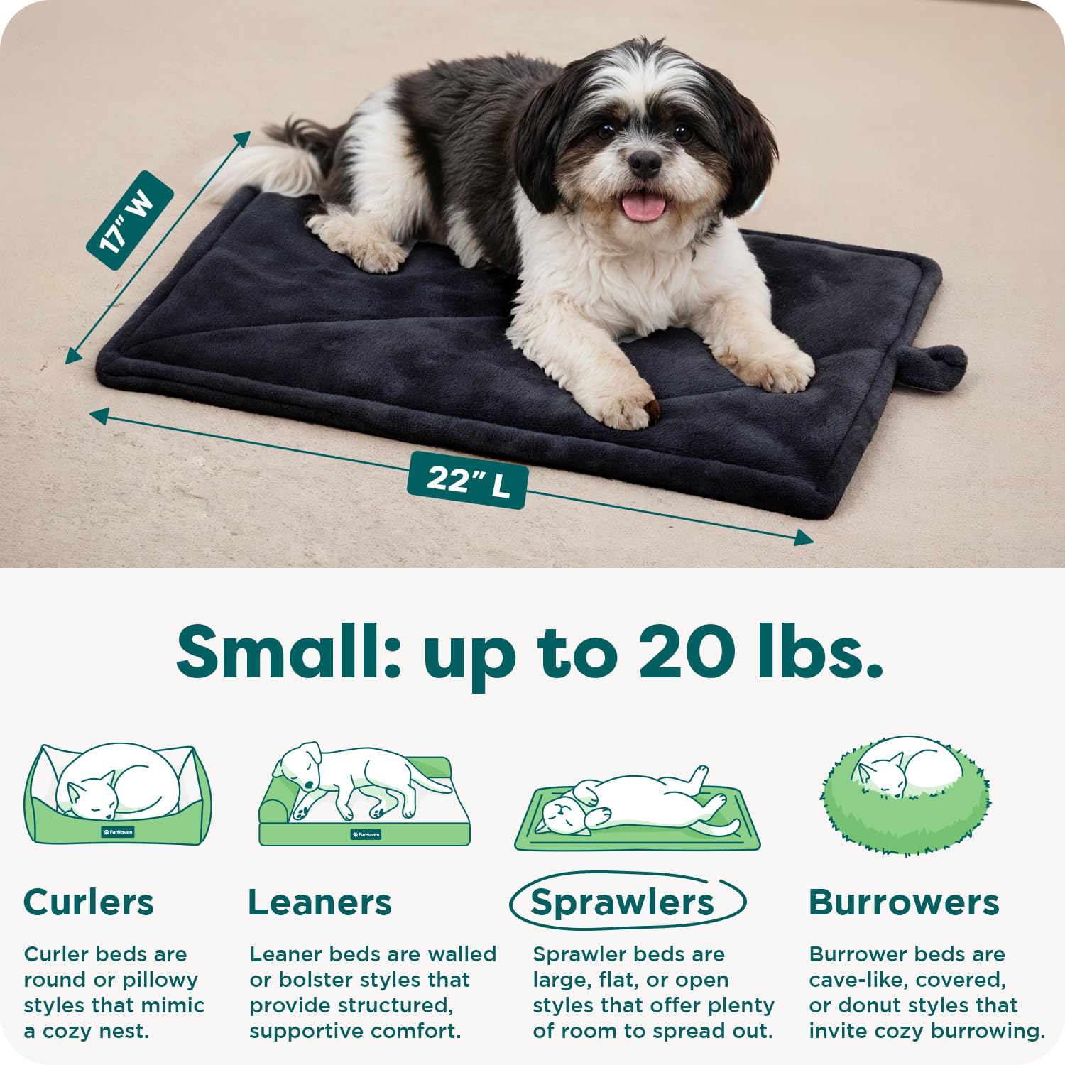 FurHaven ThermaNAP thermal core reflects warmth for restful naps.