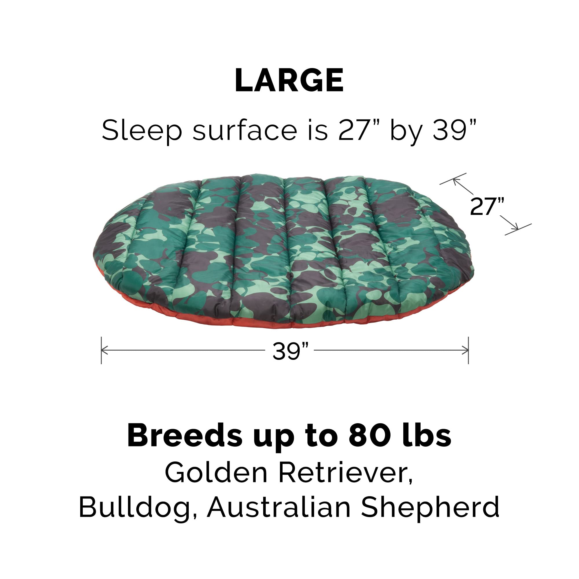 Furhaven Trail Pup Travel Bed in crate setup fits travel kennels comfortably.