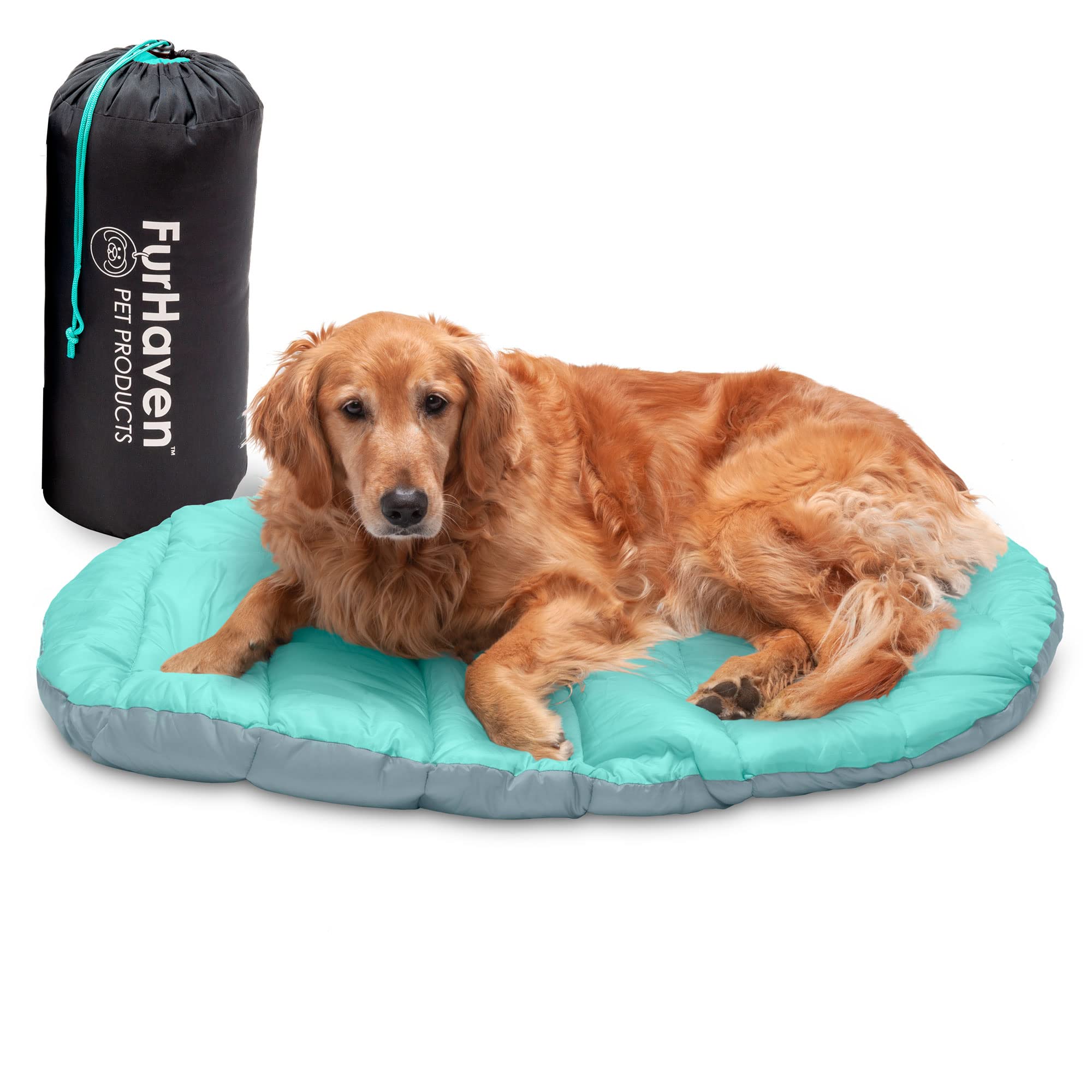 FurHaven Trail Pup travel bed open layout, spacious for large dogs.