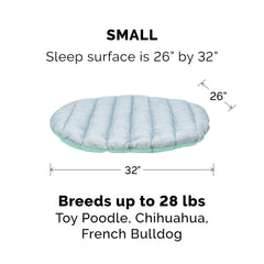 FurHaven Trail Pup travel bed with washable cover, easy cleaning after adventures.