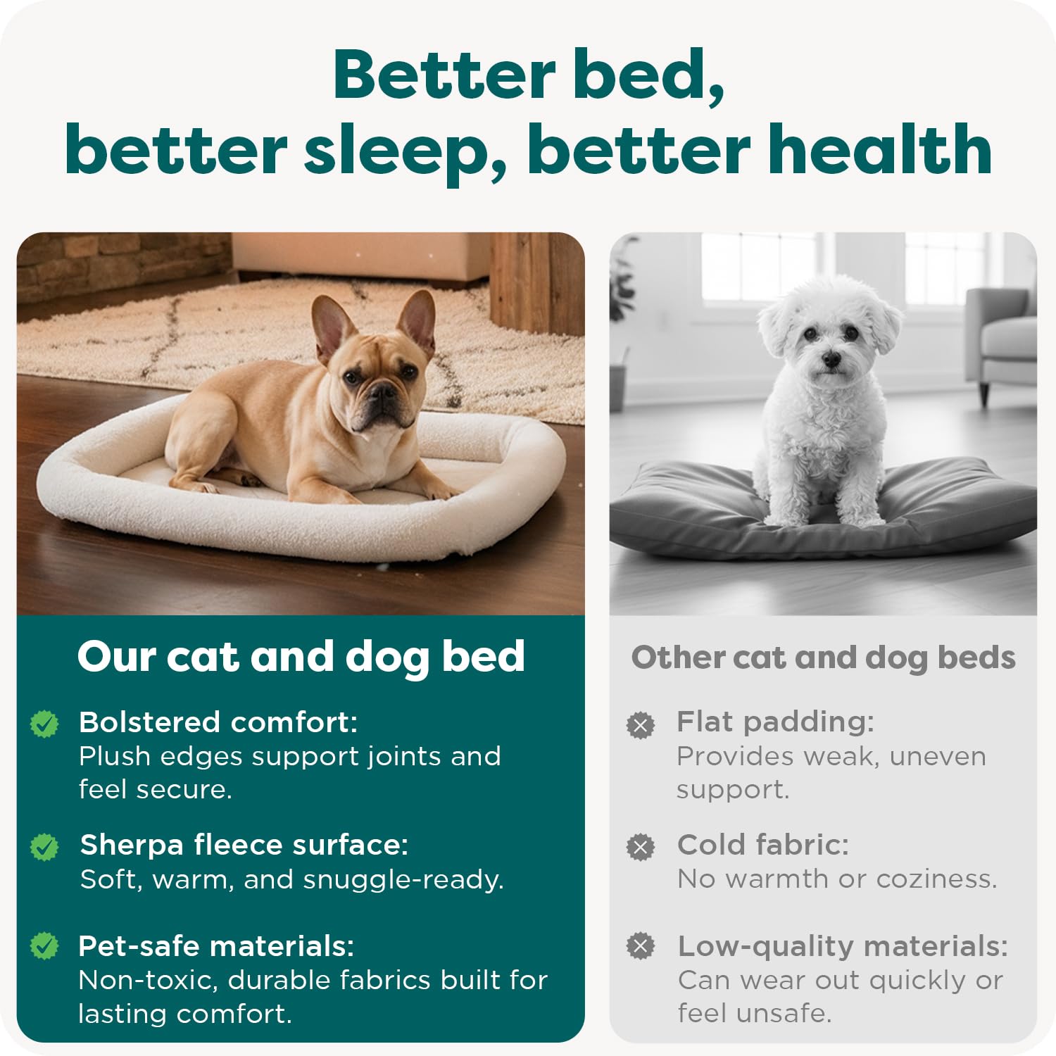 FurHaven USA-designed crate pad blends with home decor.