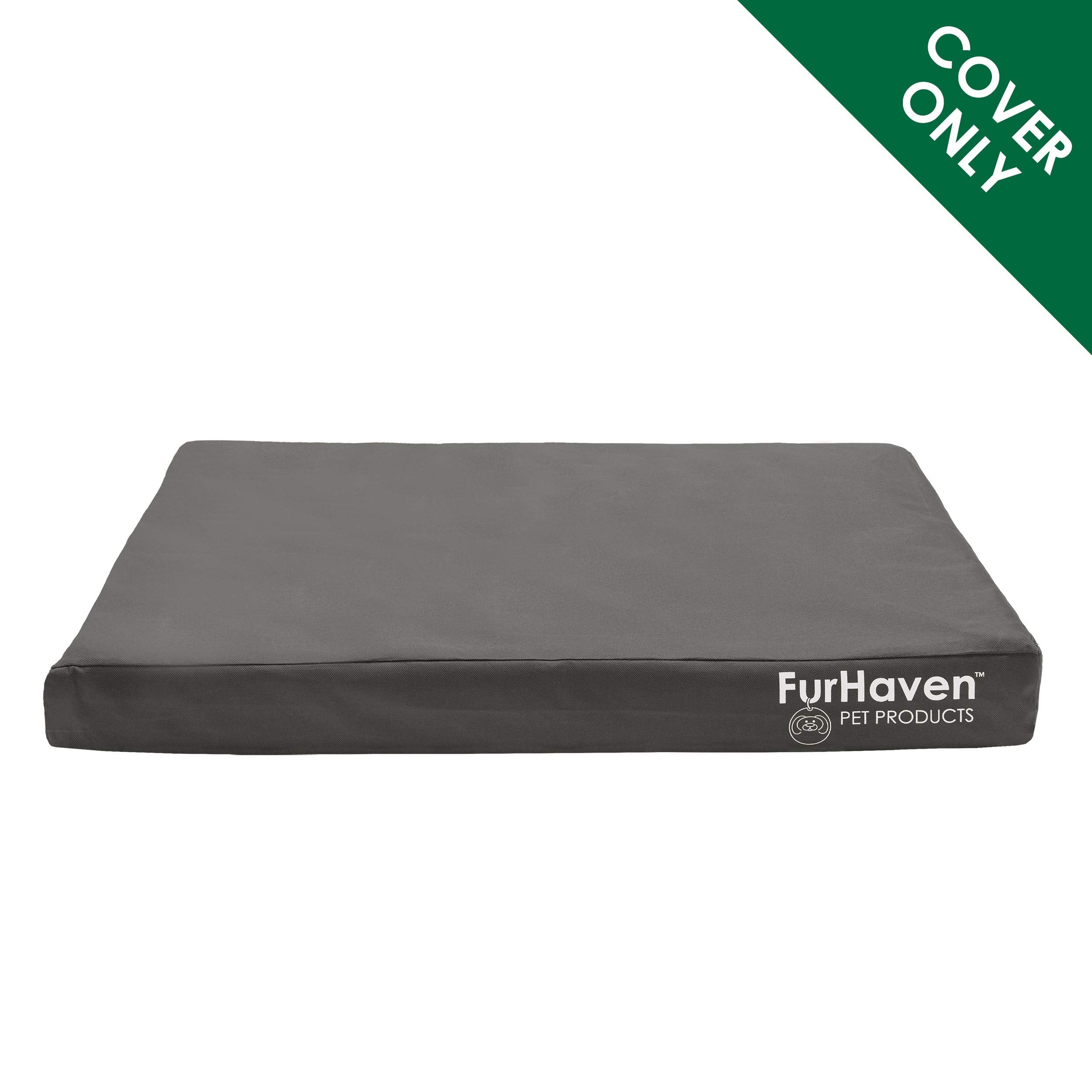 Furhaven water-resistant dog bed cover protects against spills and outdoor use