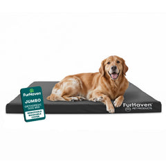 Furhaven water-resistant orthopedic bed cover for large dogs, easy to clean