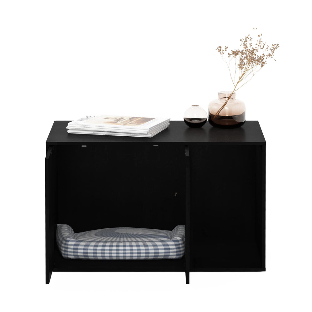 Furinno Peli enclosure with dual doors, convenient storage and concealment.
