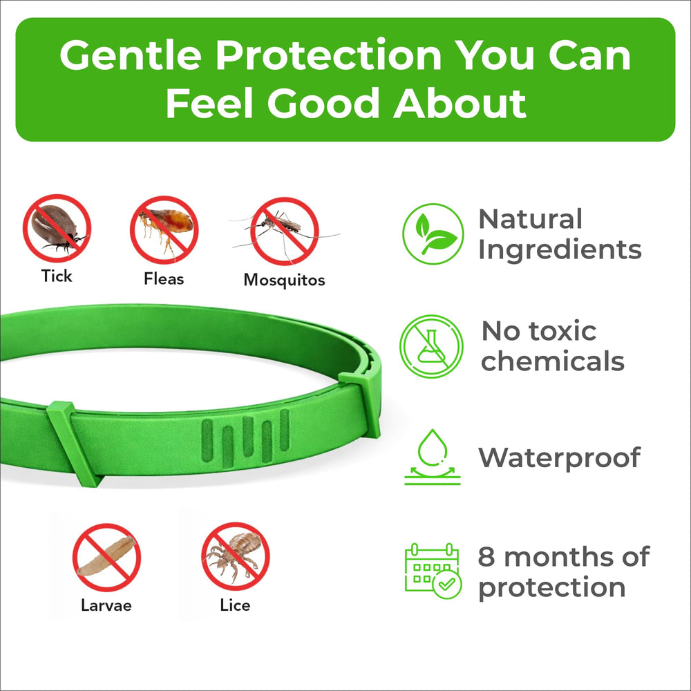 FurLife natural oil flea collar with citronella cedarwood rosemary