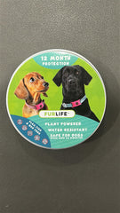 FurLife pink dog tag offers lightweight comfort for dogs of all breeds.