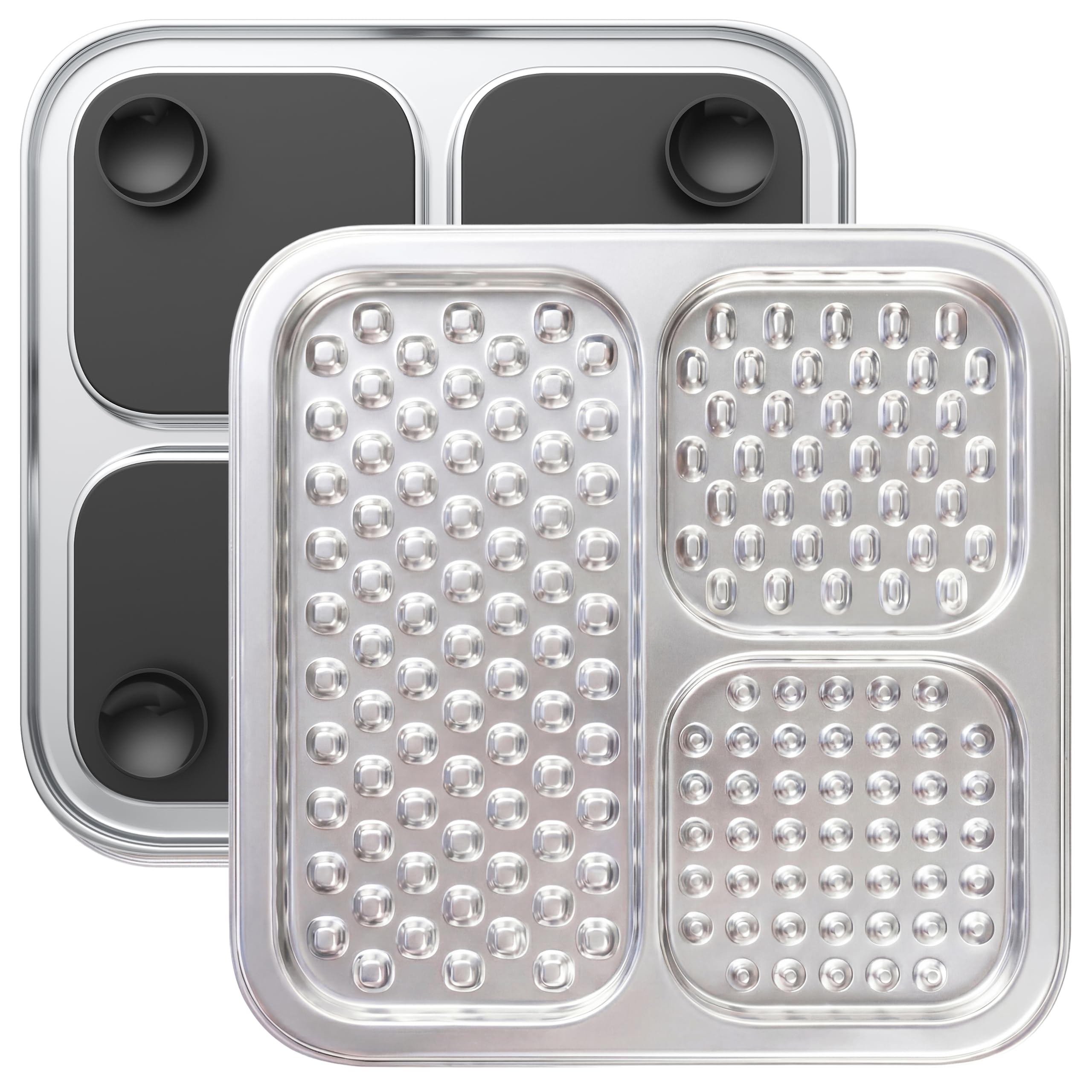 Furlithix stainless steel lick mat large for dogs and cats — durable and easy to sanitize.