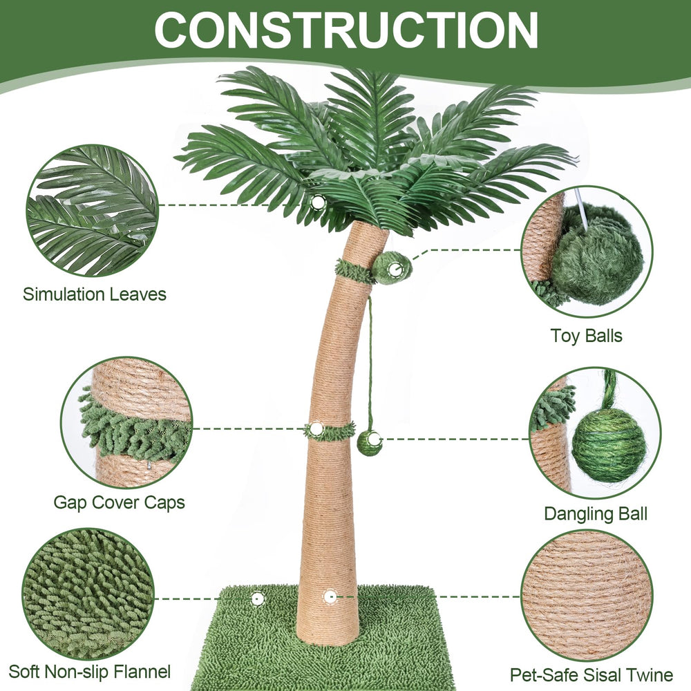Furlogy cat tree with 3 interactive balls offers enrichment for pets.