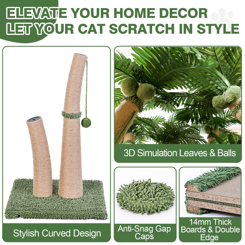 Furlogy curved scratching post design offering varied scratching angles.