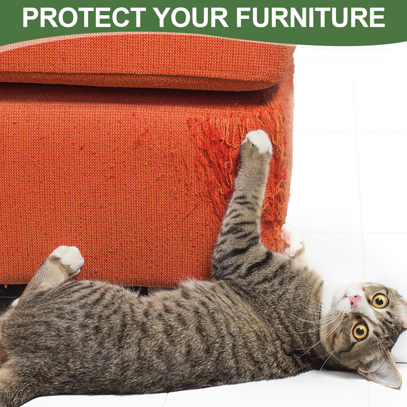 Furlogy indoor cat furniture with sisal scratcher keeps cats entertained indoors.