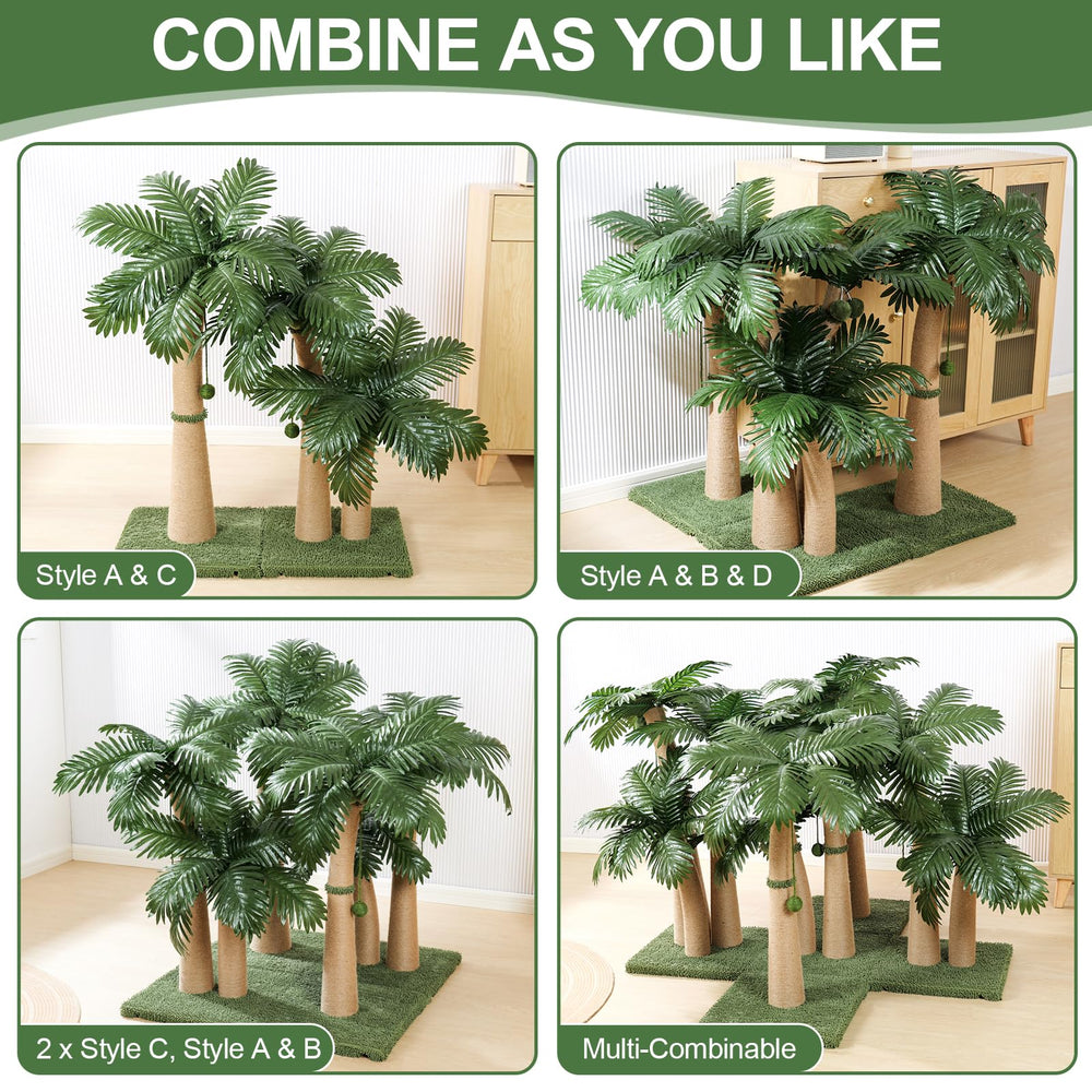 Furlogy multi-combinable scratching posts allow building a larger indoor jungle.