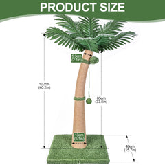 Furlogy natural sisal rope scratching post promotes durable claws and daily use.
