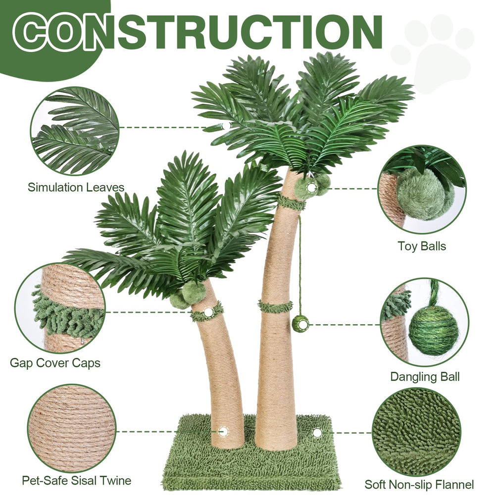 Furlogy cat scratching post close-up shows durable sisal rope.