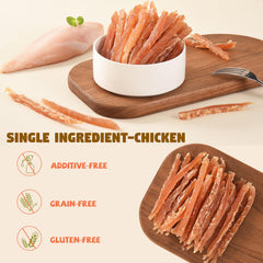 Furmate dog treats chicken jerky high-protein snacking for active dogs.