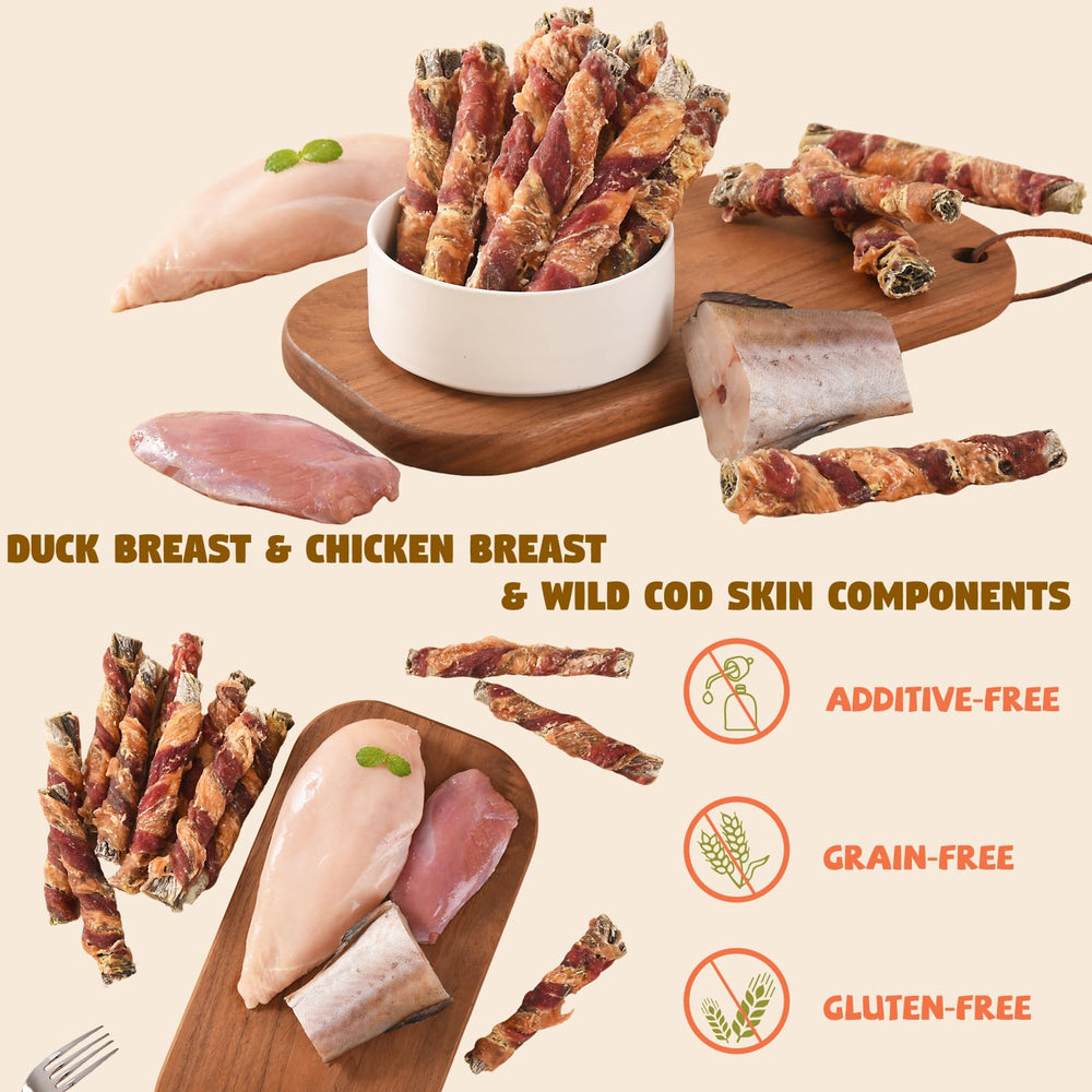 Furmate treats with resealable pouch demonstrating easy portability.