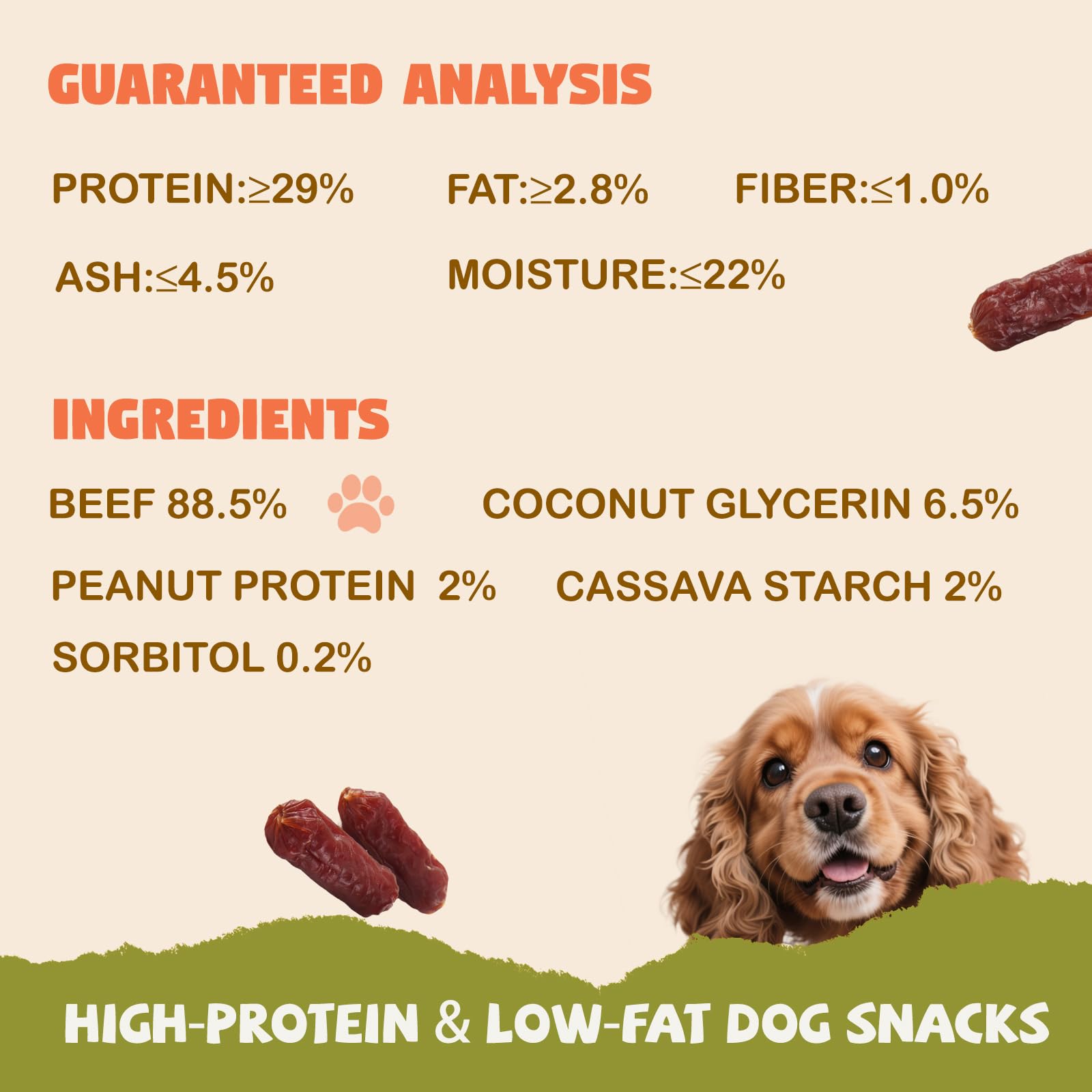 Training reward in a bag of Furmate Soft Beef Sausage treats for obedience sessions.