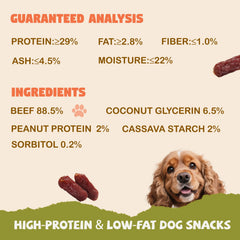 Training reward in a bag of Furmate Soft Beef Sausage treats for obedience sessions.