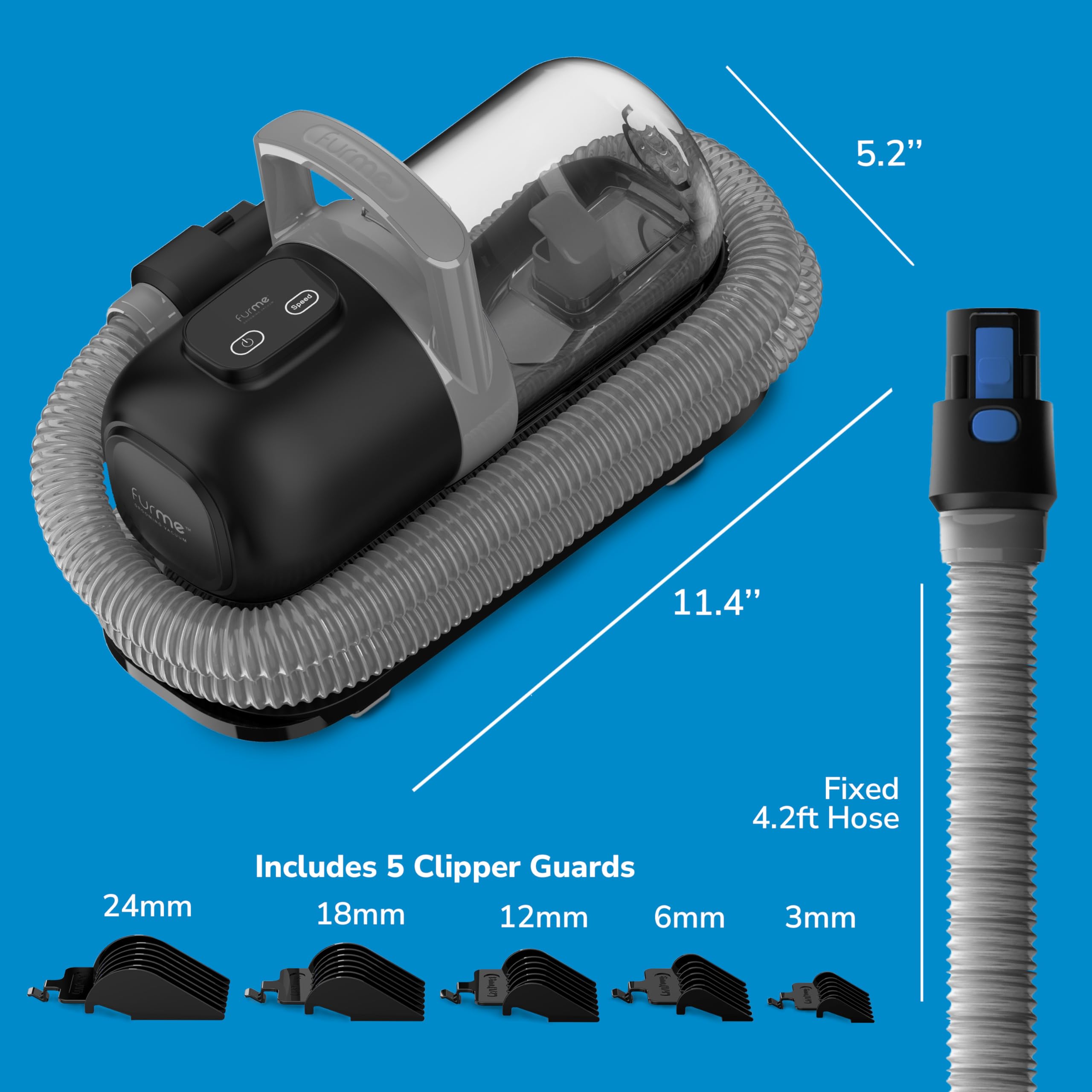 FURME Original Pet Grooming Vacuum Adapts to all coat types
