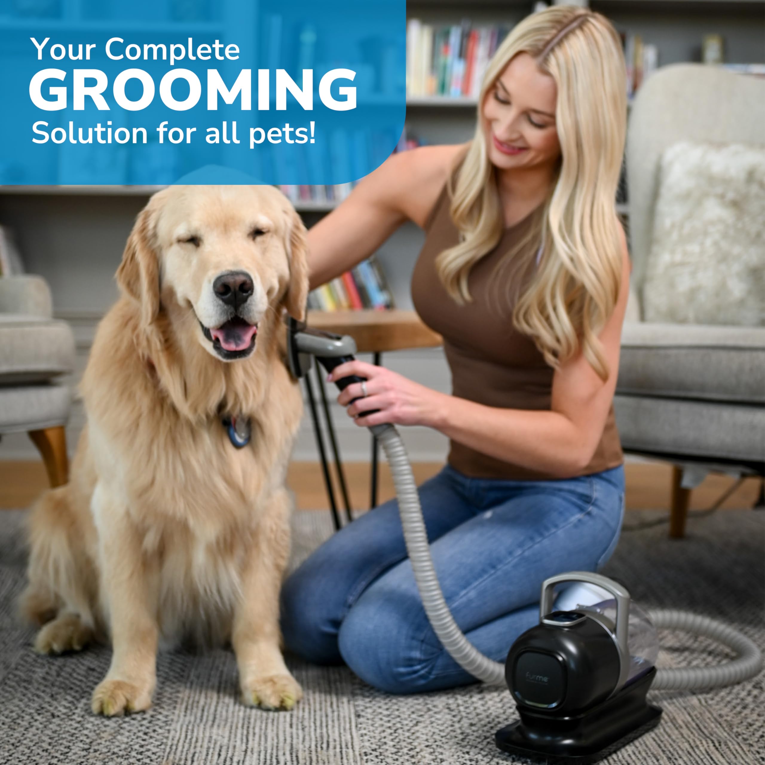 FURME Original Pet Grooming Vacuum At-home Grooming Session for easy care