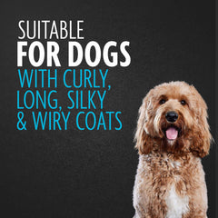 FURminator 2-in-1 doodle grooming tool curved blades safely cut stubborn mats.