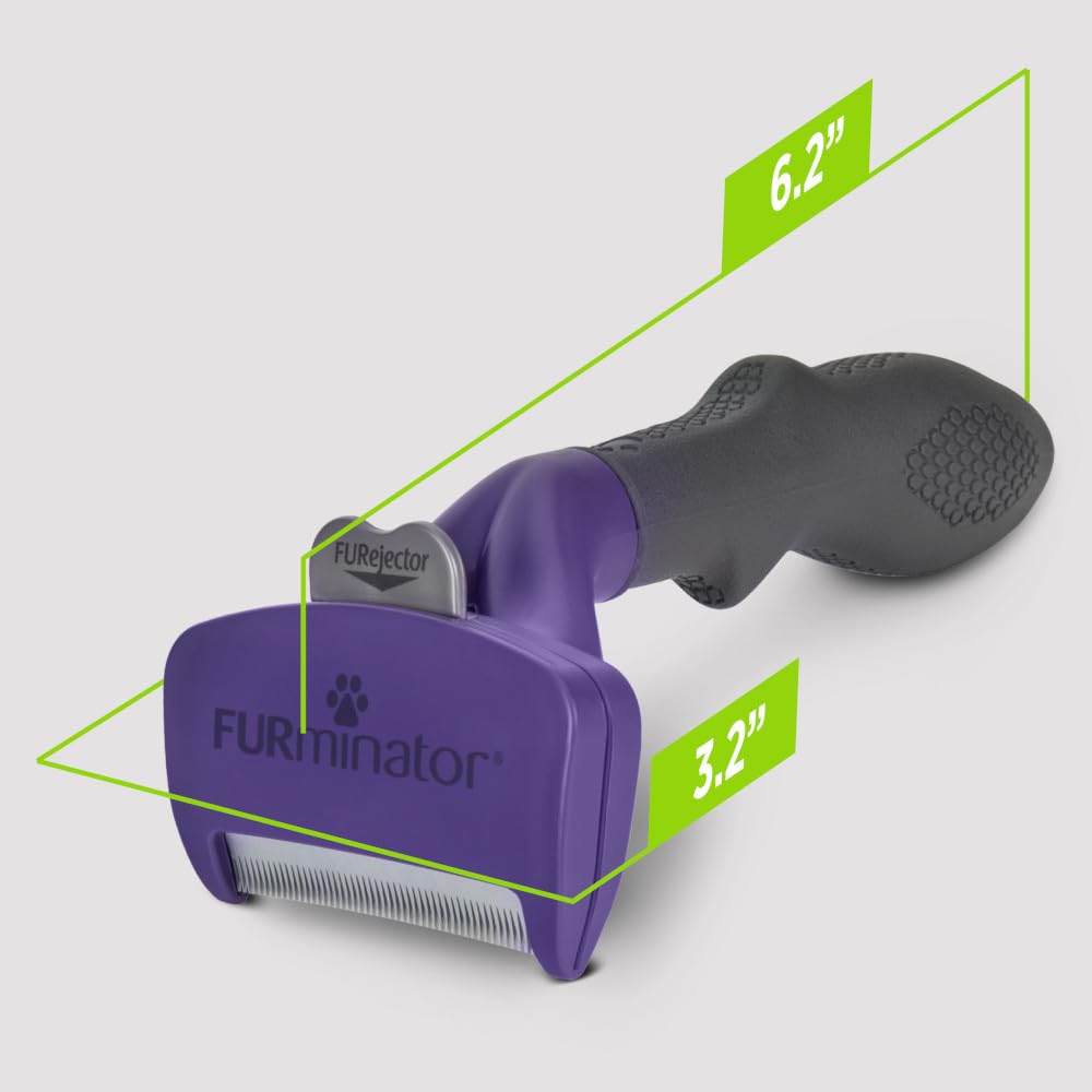 FURminator at-home grooming helps reduce pet hair mess and keeps surfaces cleaner.
