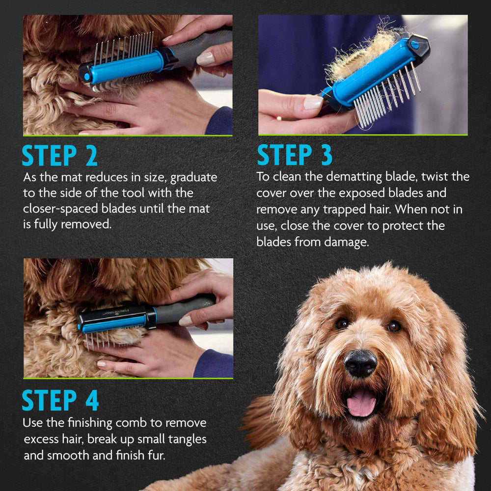 FURminator doodle grooming system image showing integrated care products.