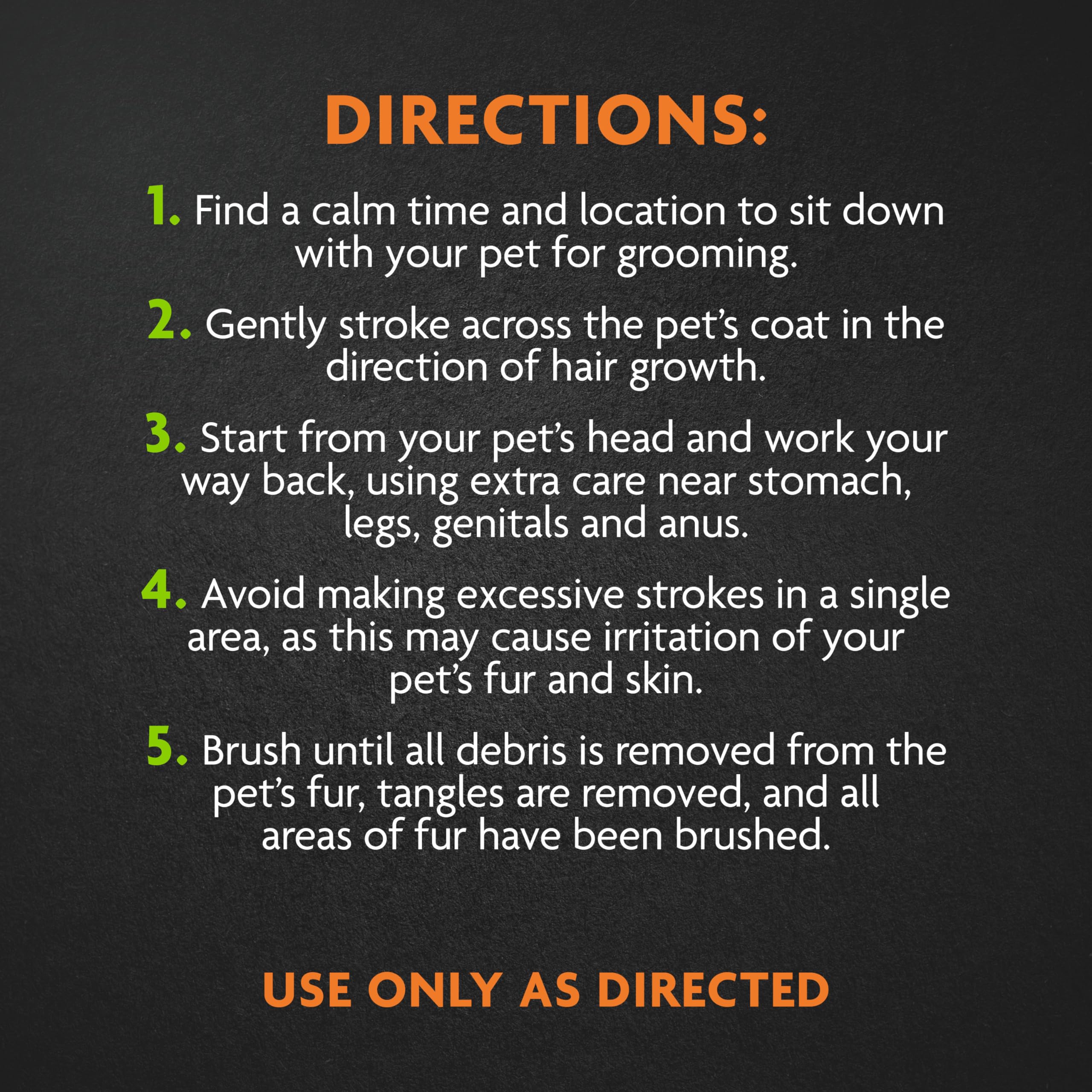 FURminator Dual Grooming Brush boar hair bristles finish and shine the coat.