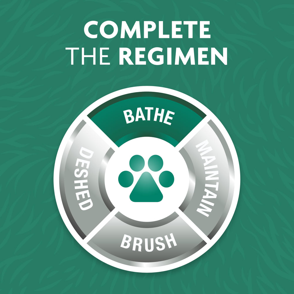FURminator Omega-3-6 enriched formula nourishes skin and coat.