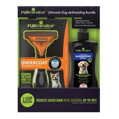 FURminator Ultimate Dog deShedding Bundle packshot for at-home grooming.