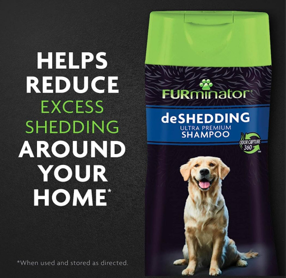 FURminator ultra premium conditioner bottle promoting nourished skin and coat