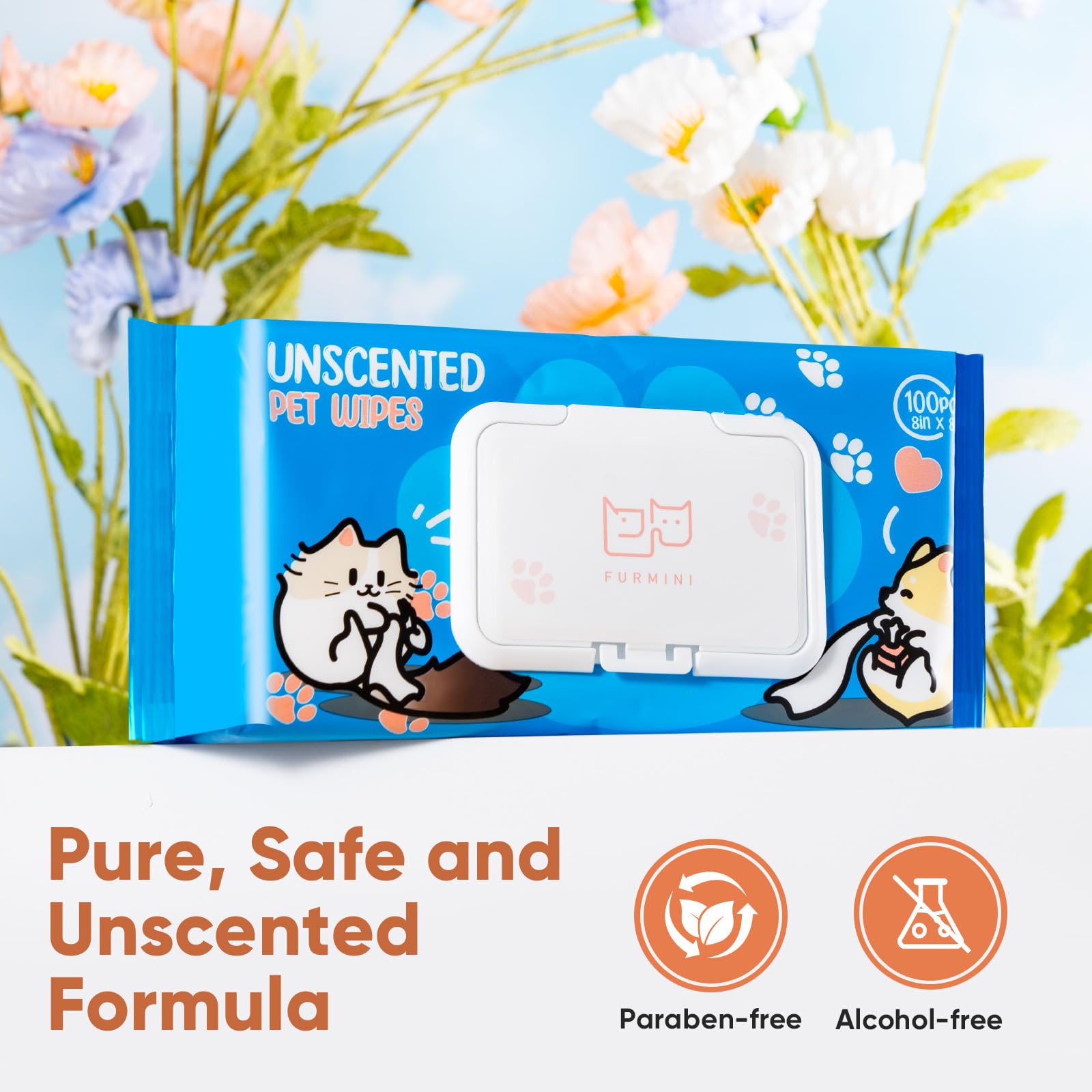 Furmini hypoallergenic formula cleans coats without irritation or harsh additives.