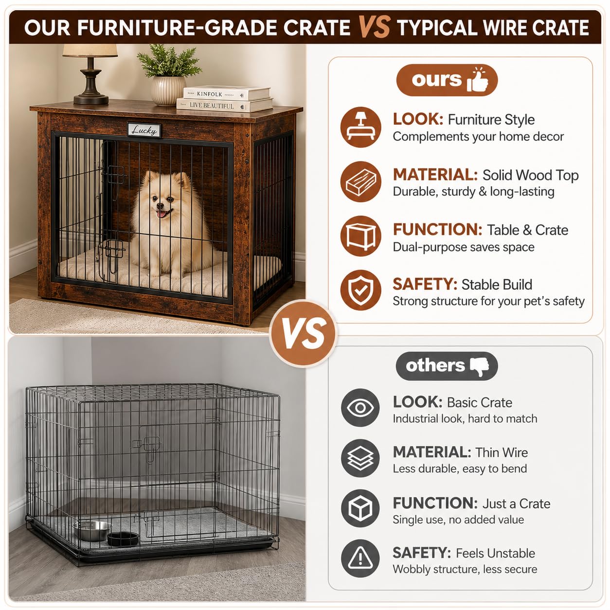 FurnPulse crate on quiet floor pads reduces noise on hardwood surfaces