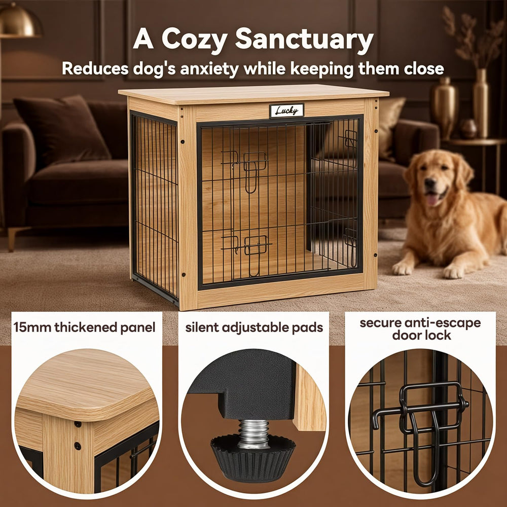 FurnPulse double-lock front door prevents escapes while your dog rests.