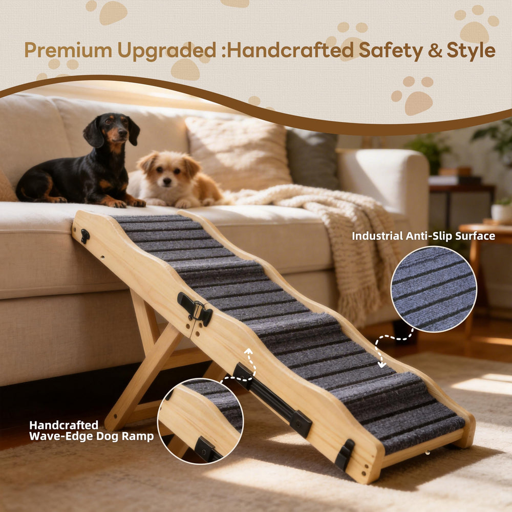 FurnPulse anti-slip pads and base keep paws secure on hardwood, tile, or carpet.